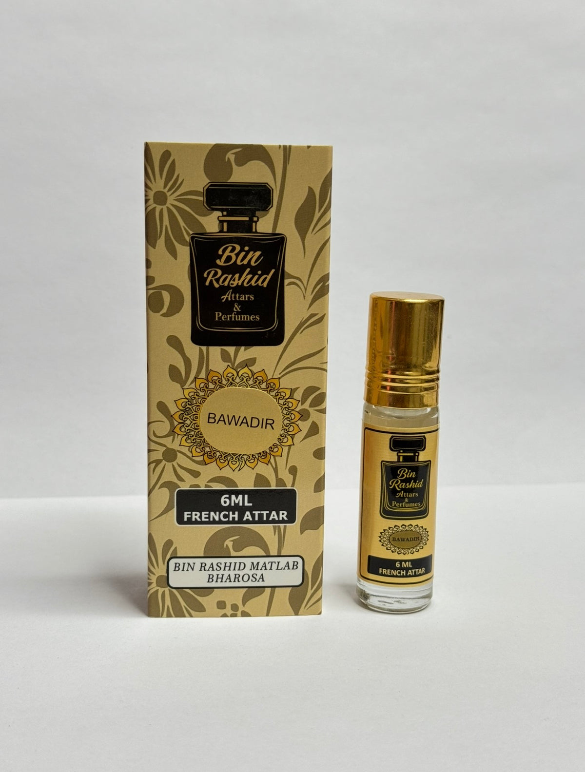 Bawadir 6ml French attar with Bin Rashid box