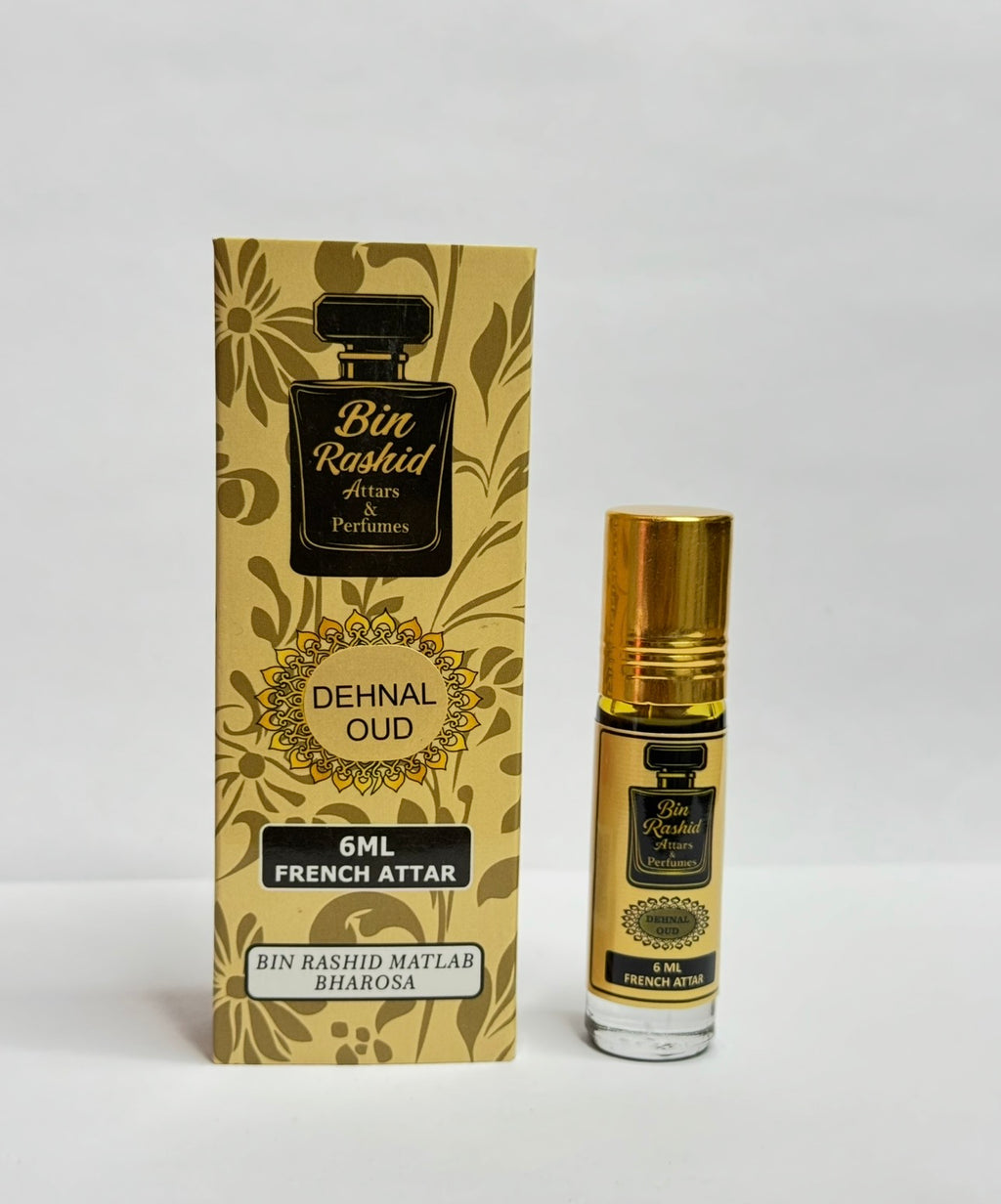 Dehnal Oud 6ml French attar with Bin Rashid box