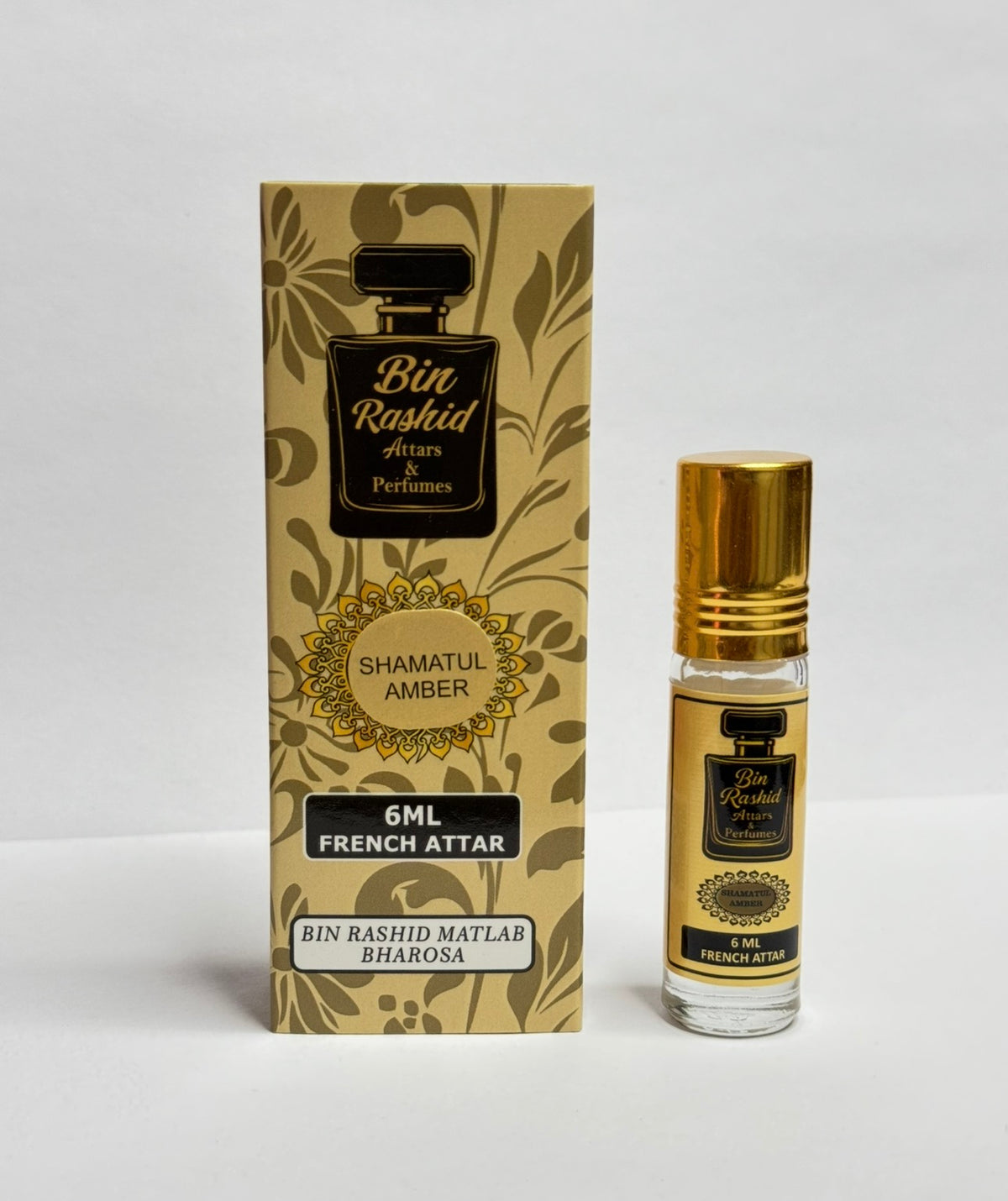 Shamatul Amber 6ml French attar with Bin Rashid box